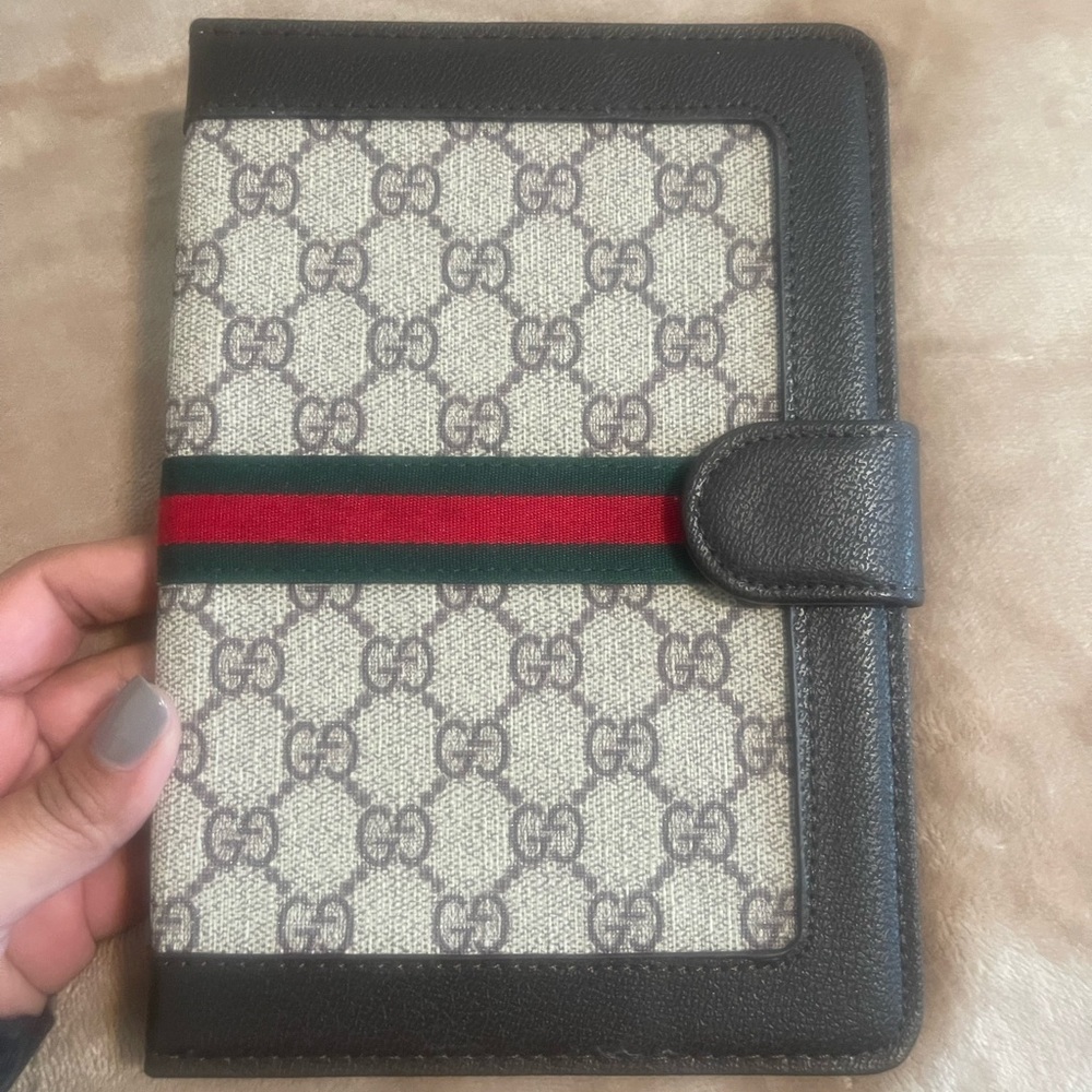 Beige and Brown Monogram Cover